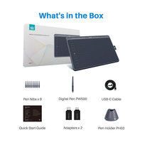 HUION 8192 poziomy Tablet graficzny HS611 cyfrowe tablety rysunkowe z klawiszami ekspresowymi Bar bateria-darmowy długopis obsługa funkcji pochylenia 6